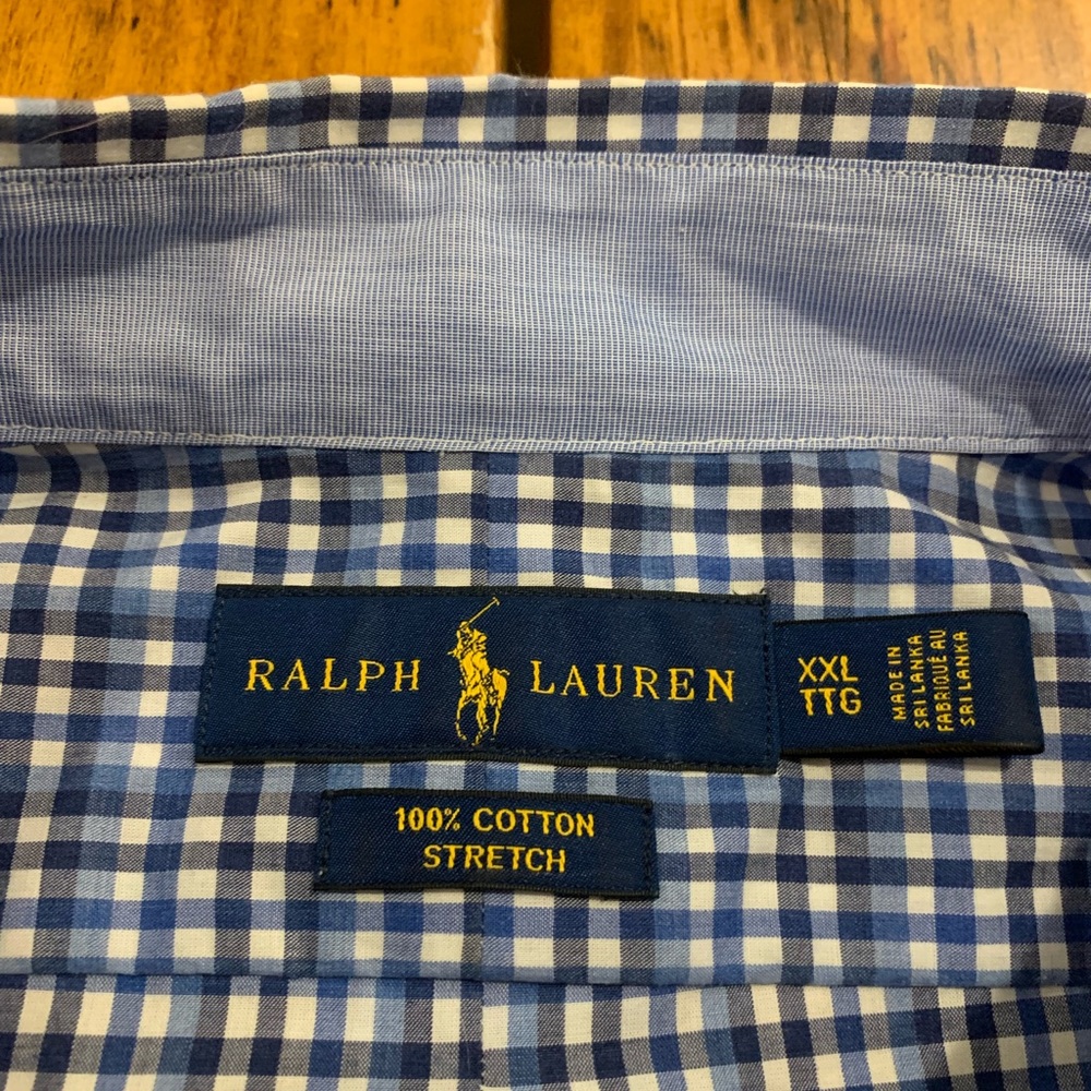 Men’s Ralph Lauren Checkered Collared Shirt - Picture 4 of 4